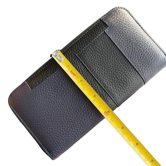 Tod's Italy Blue Zip Continental Wallet with Black T-panel, XAMTTTA0400FFX178L - Picture 4 of 10